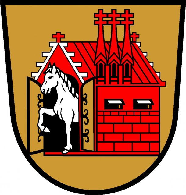 Das Wappen des Marktes Roßtal